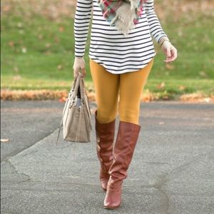 LuLaRoe Mustard Leggings One Size